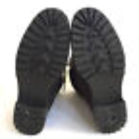 UGG FRASER BLACK WATER-RESISTANT EXPOSED FUR LACE Boot